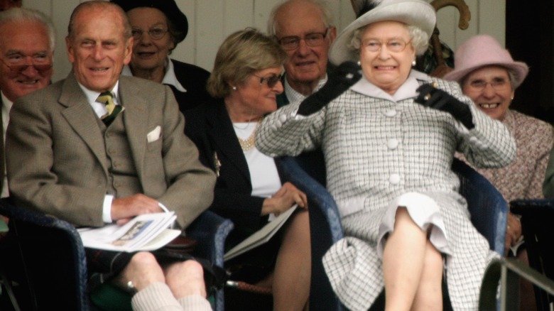 Queen Elizabeth II and Prince Philip, Duke of Edinburgh at Balmoral Castle