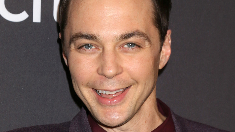 Closeup of actor Jim Parsons smiling