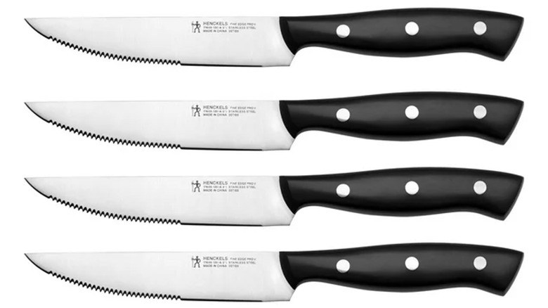 Henckels serrated steak knives