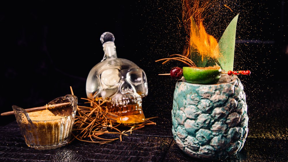 Flaming zombie drink