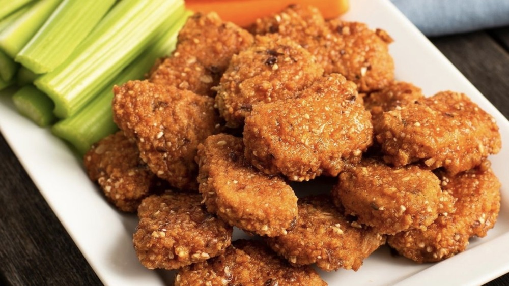 Quorn nuggets on a plate