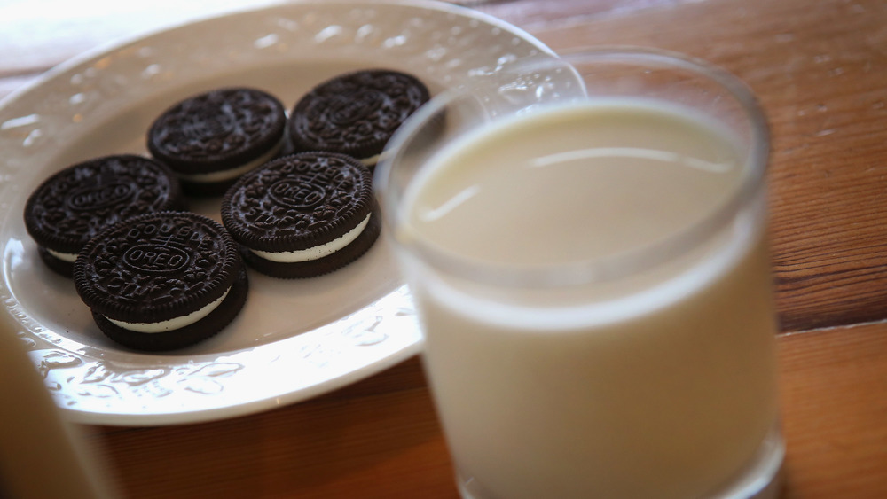 Milk and oreos