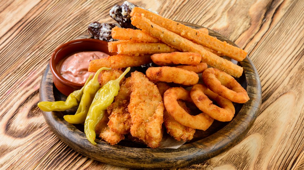 Mozzarella sticks and deep-fried foods