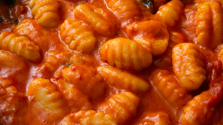 Gnocchi in tomato sauce