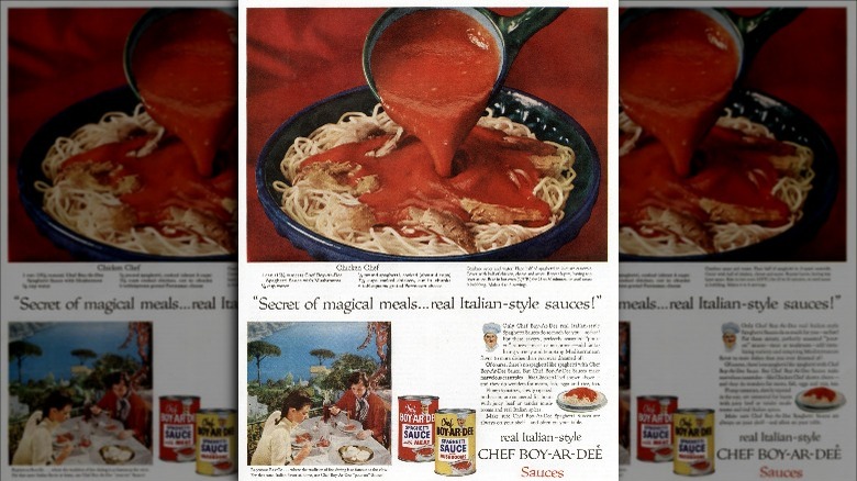 Vintage Chef Boyardee advertisement