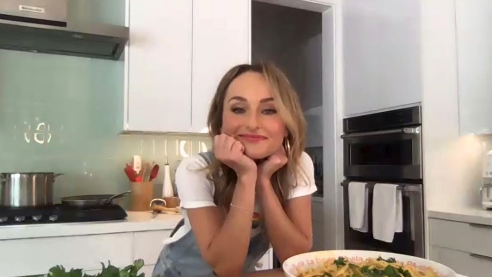 Giada De Laurentiis in the kitchen