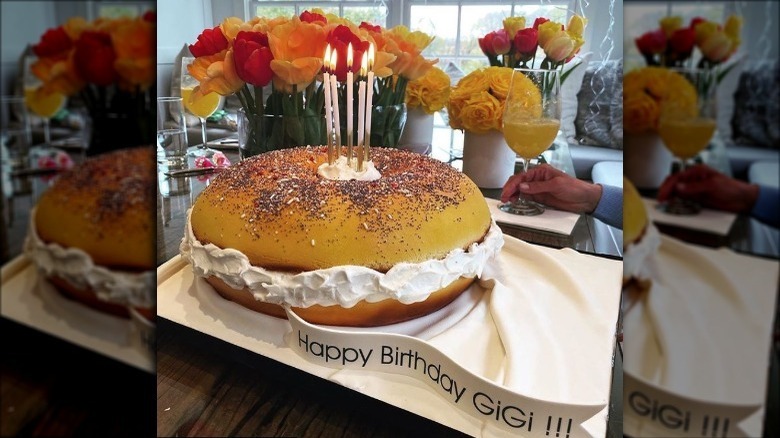 Bagel cake by Buddy Valastro