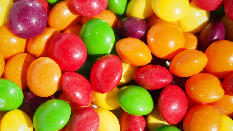 skittles in a pile