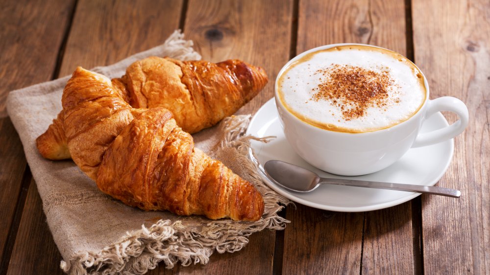 Coffee and croissants