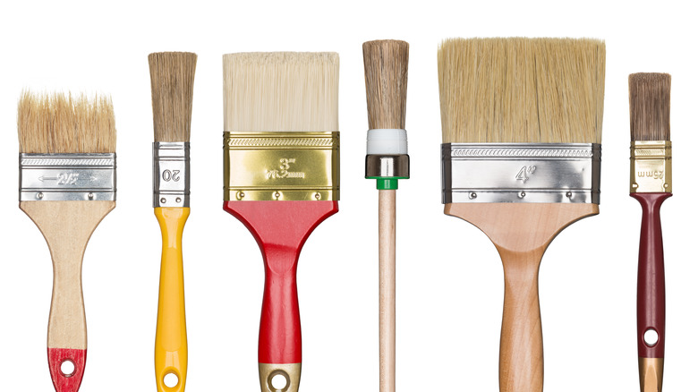 A set of paintbrushes