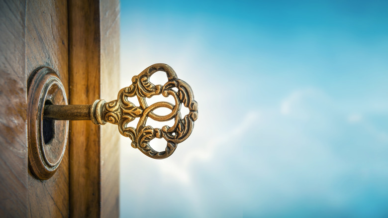 spiritual key in lock