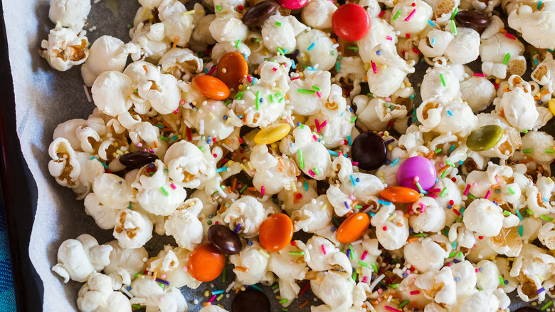 Popcorn with candy sprinkles