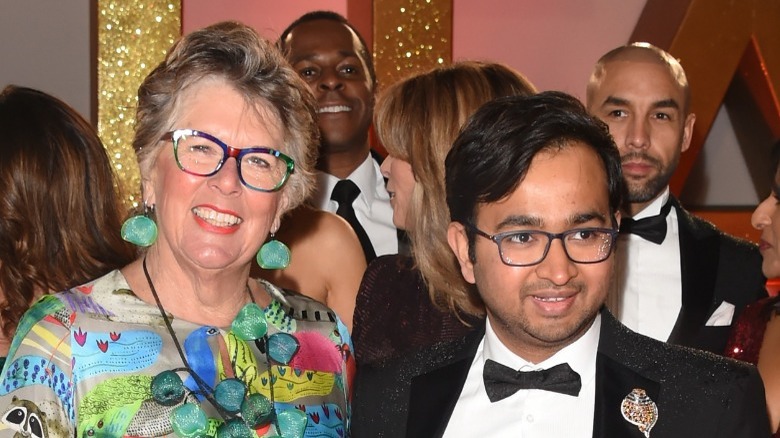 Prue Leith and Rahul Mandal smiling