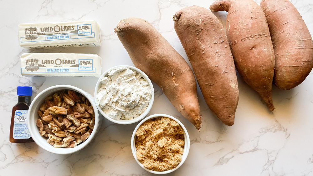 ingredients for sweet potato casserole