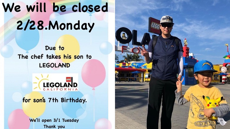 Chef Genji Sato at Legoland