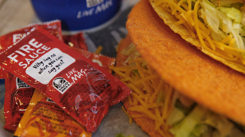 Taco Bell Tacos Fire Sauce