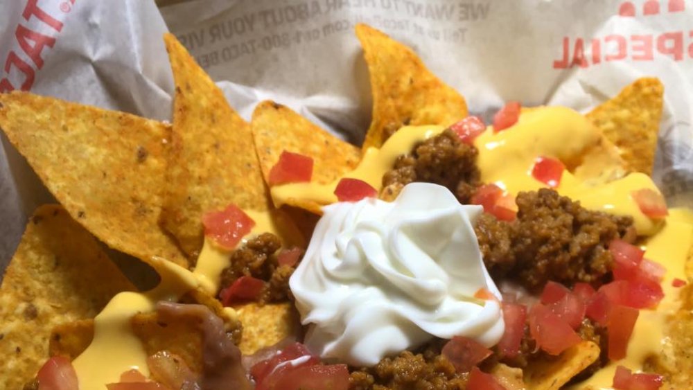 Taco Bell nachos with doritos