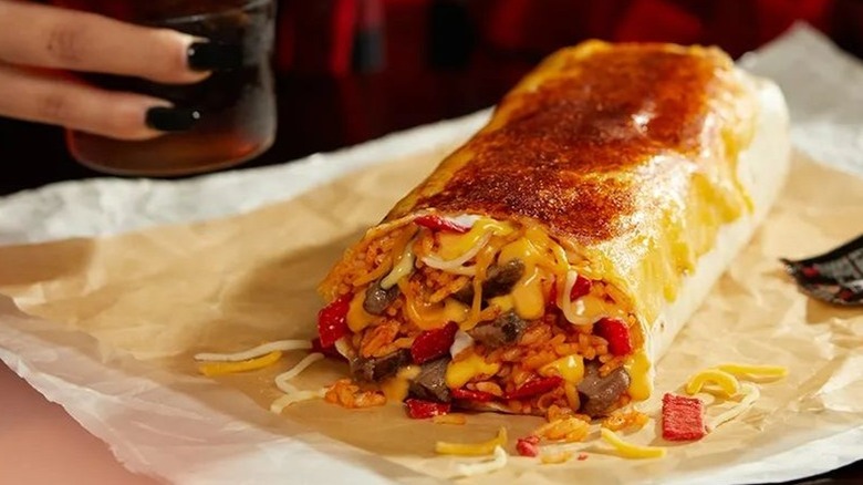 Taco Bell steak grilled cheese burrito