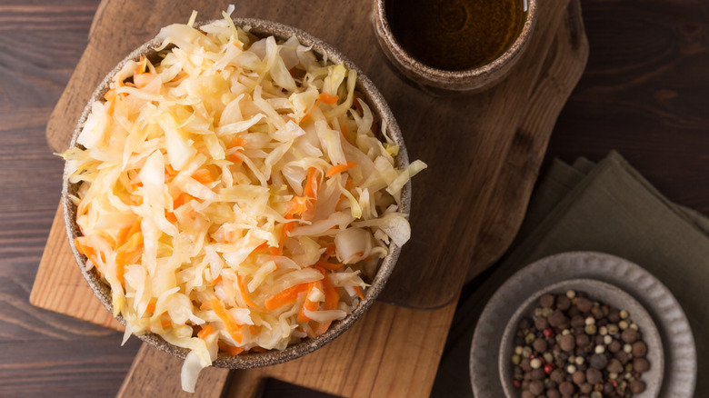 Sauerkraut in a bowl