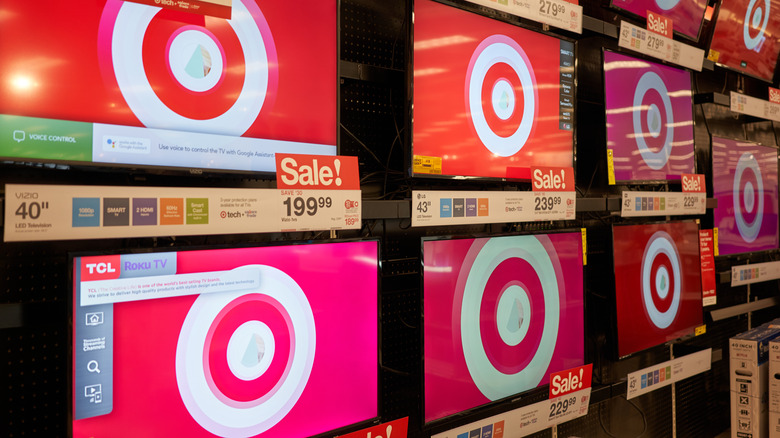 Target TVs with discounted price tags