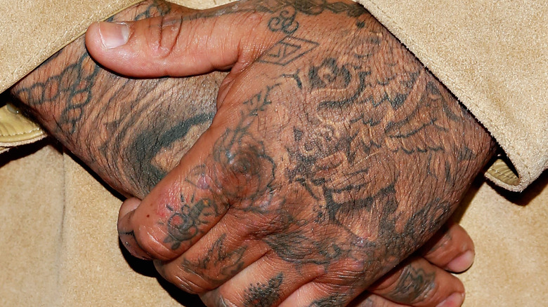 aaron sanchez's tattooed hands