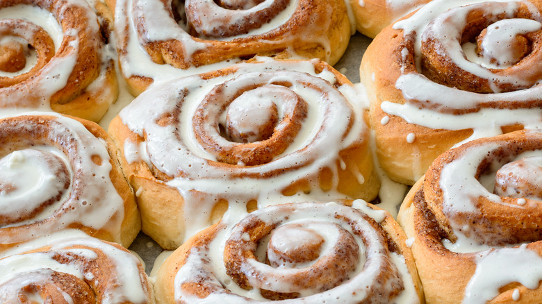 cinnamon rolls on plate