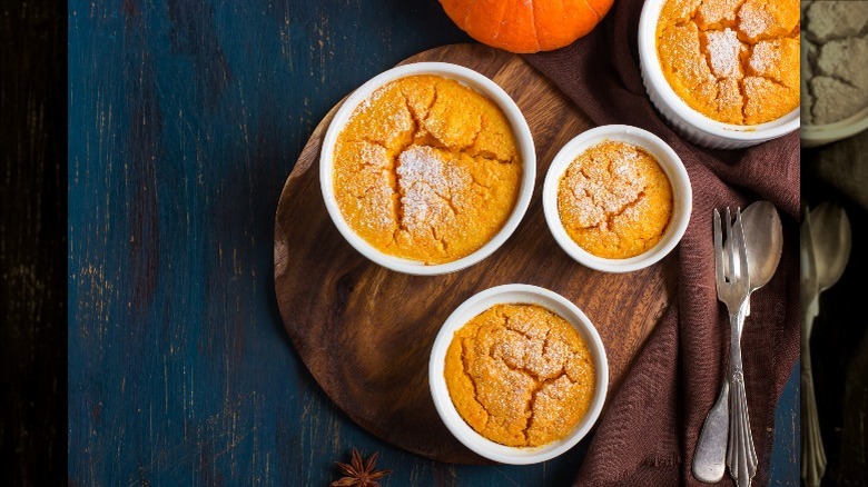 Sweet pumpkin soufflé