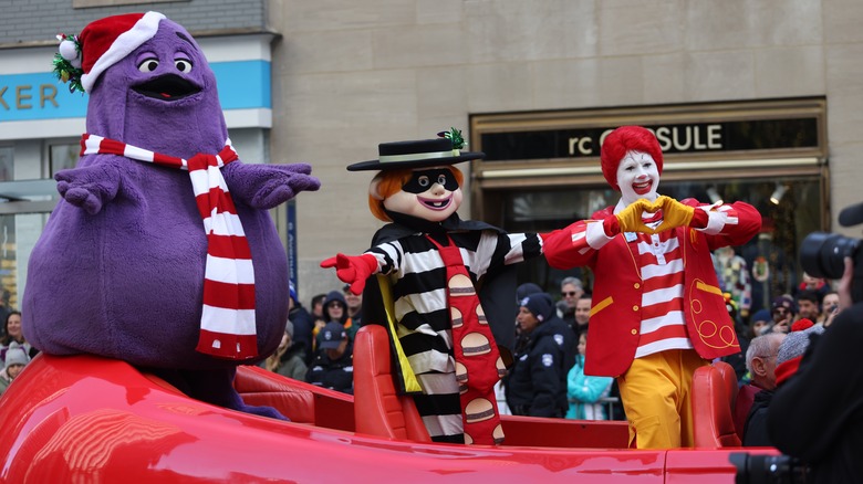 Grimace, Ronald, and the Hamburglar