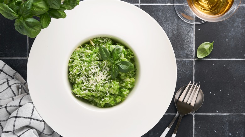 Pesto risotto