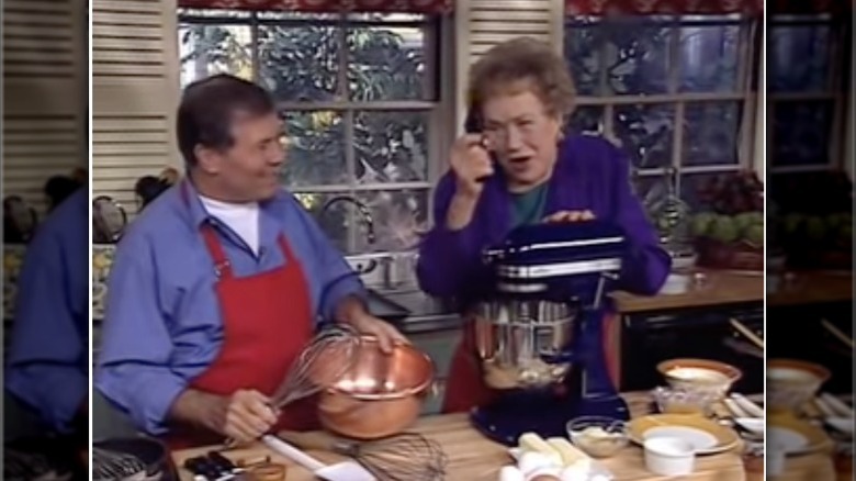 Julia Child with starter gun