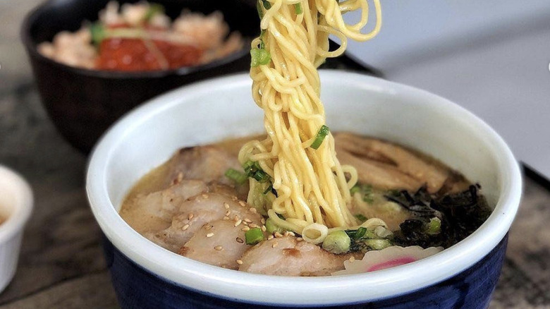 Bowl of Pork Ramen at Santouka