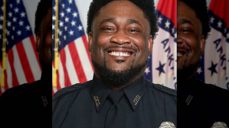 Smiling photo of Jonesboro police officer Vincent Parks