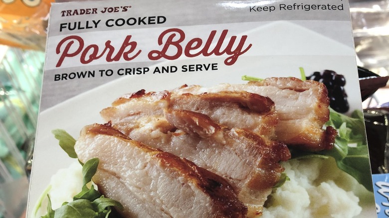Trader Joe's pork belly packaging