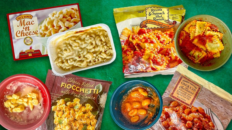 Frozen pastas from Trader Joe's