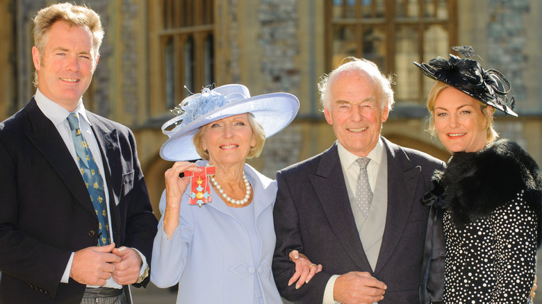 Mary Berry with her husband and adult children