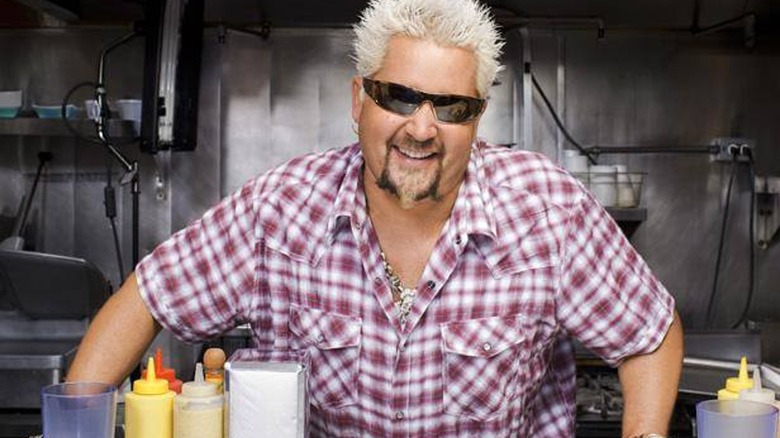 Guy Fieri on "Diners, Drive-Ins, and Dives"