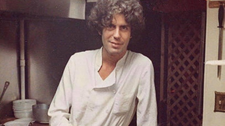 young chef Anthony Bourdain