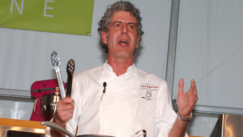 Bourdain cooking demonstration