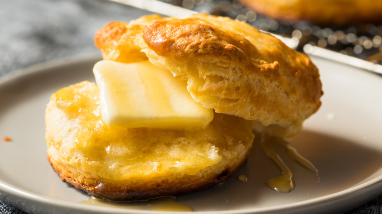 Buttermilk biscuit with honey butter