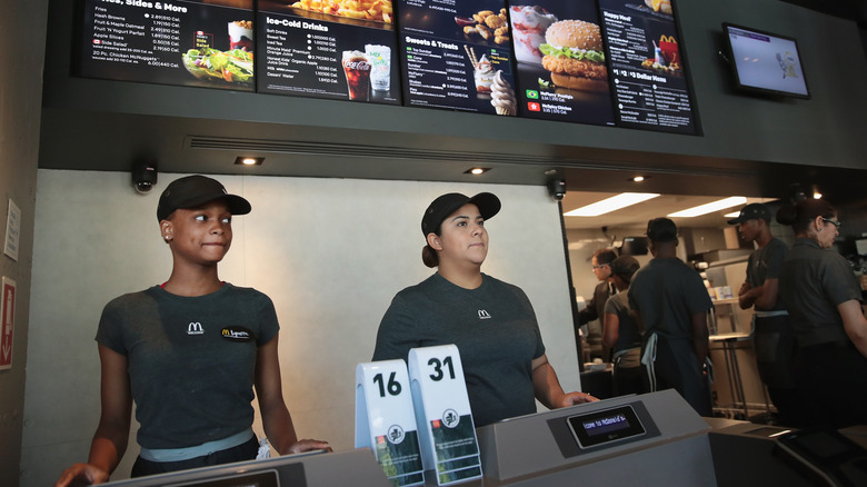 workers at McDonalds in Chicago