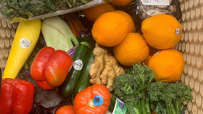 Tabitha Brown's grocery cart