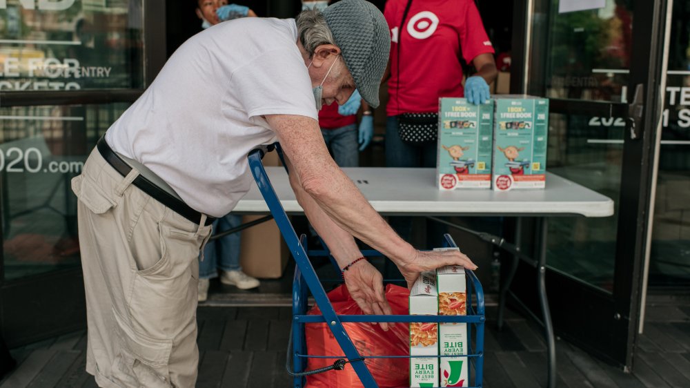 food bank patron