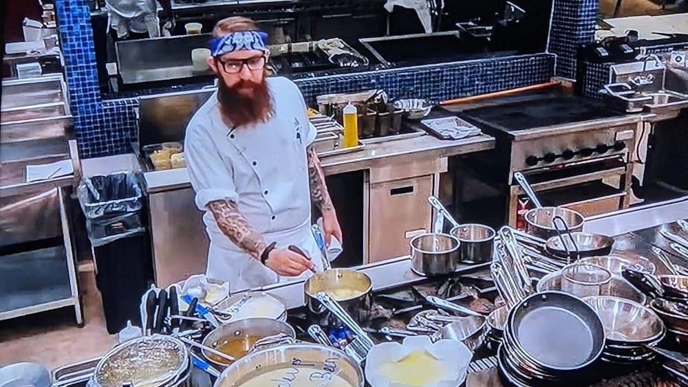 Chef Pawlak competing on Hell's Kitchen