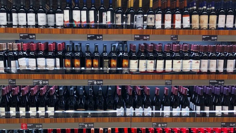 Aldi wine aisle