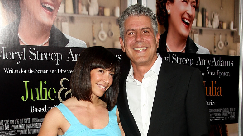 Anthony Bourdain and Ottavia Busia