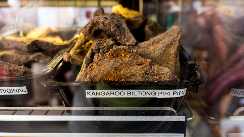 dried kangaroo meat