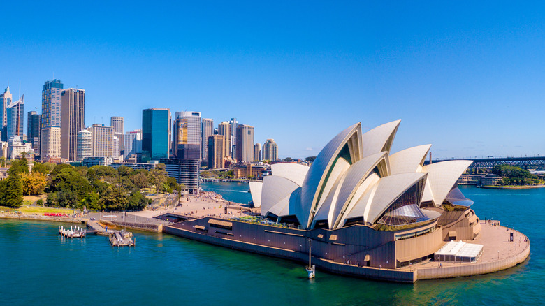 Sydney skyline and opera house