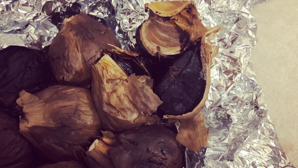 homemade black garlic 