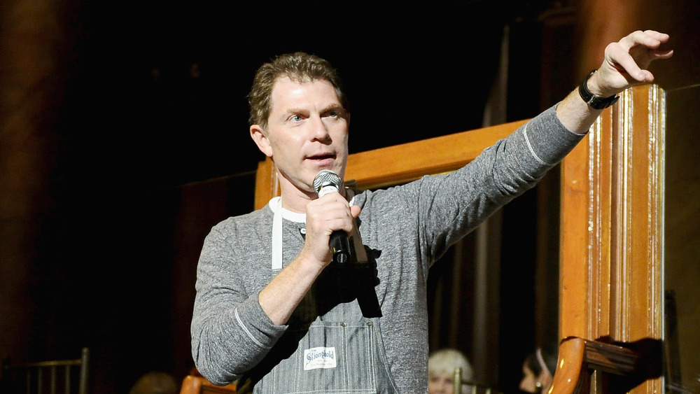 Bobby Flay speaking at event