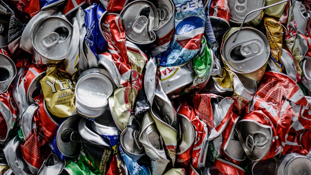 recycled wine cans